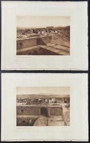 Edward Curtis - Pair of Acoma Photogravures