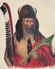 McKenney & Hall, Folio - Kish-Ke-Kosh, A Fox Brave