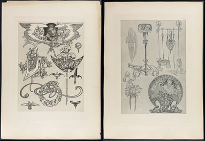Mucha, Folio - Pair of Design and D?cor Illustrations