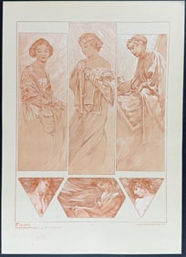Mucha, Folio - Illustrations of Women. 7