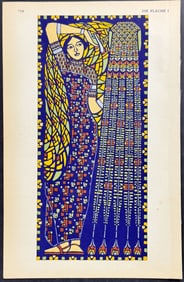 Die Flache - Woman - Art Pochoir Illustration