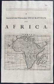 Moll - Map of Africa / Verso: Maps of Barbary & Guinea