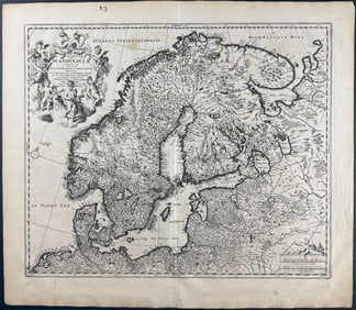 Visscher - Map of Scandinavia