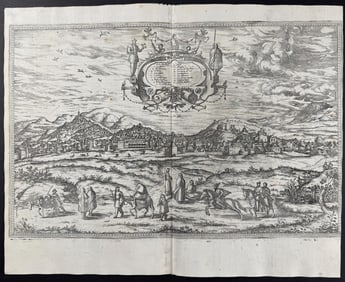 Braun & Hogenberg, pub. 1575 - View of Granata (Granada), Spain