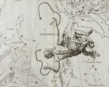 Hevelius - Constellation Chart: Andromeda