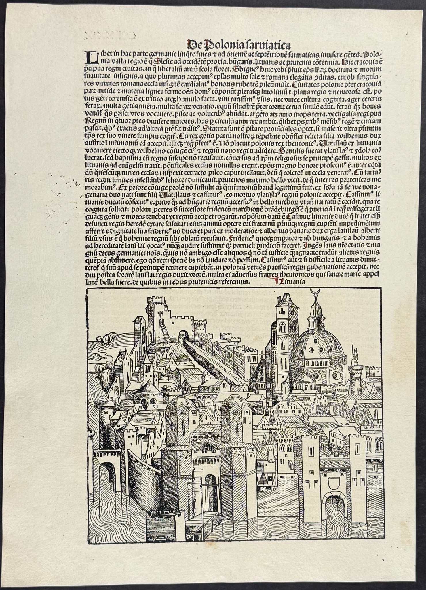 Schedel, pub. 1493 - View of Lithuania (1 of 2)