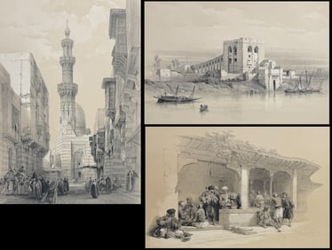 David Roberts - 13 Lithographs of Egypt, Holy Land