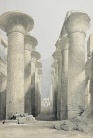 David Roberts - Great Hall at Karnac, Thebes