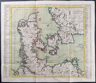 Chatelain - Map of Denmark, Zeeland, Gotland, Sweden