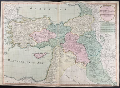 Laurie & Whittle - Map of Turkey in Asia [Turkey in Asia; by Mons. D'Anville]