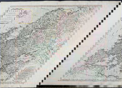 Laurie & Whittle - Map of Europe [Europe, divided into its several States, according to their modern