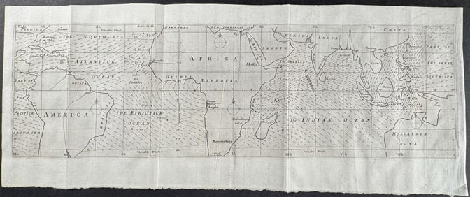 Moll - Map of the Trade Winds of the Southern Hemisphere (Australia or New Holland, South America,