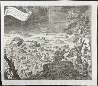 Zahn - Great Flood with Animals and Humans Drowning (Fluctuat omnis ager, remis Somiere navales,
