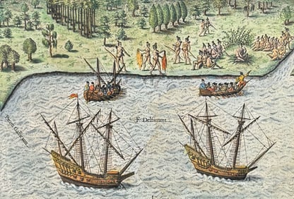 De Bry - Florida - The promontory where the French landed, called by them the French promontory
