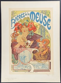 Maitres Affiches by Mucha - Bieres de la Meuse