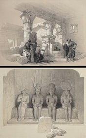 David Roberts - 5 Lithographs of Egypt, Holy Land