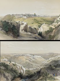 David Roberts - Pair of Lithographs of Jerusalem