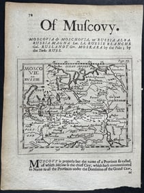 Morden - Map of Moscovie or Russia