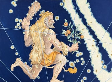 Bayer - Constellation: Hercules, Man with Club and Bouquet