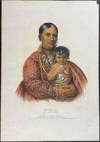 McKenney & Hall, Folio - Mo-Hon-Go, An Osage Woman