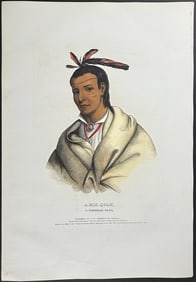 McKenney & Hall, Folio - A-Mis-Quam, A Winnebago Brave