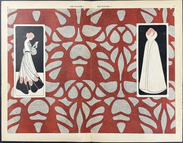 Die Flache - Women, Design - Art Pochoir Illustrations. 107