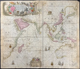 Van Keulen - Map of the Indian Ocean (Southeast Asia, Australia)