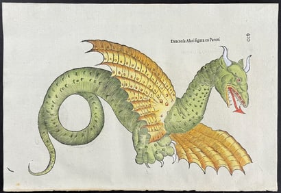 Aldrovandi, pub. 1640 - Dragon