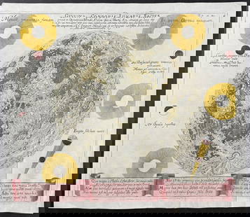 Zahn - Surface of the Moon [Genuina Corporis Lunaris Facies]: This spectacular engraving is from Johann Zahn's Specula physico - mathematico - historica notabilium ac mirabilium sciendorum in qua mundi mirabilis oeconomia. The work was published in Nuremberg in