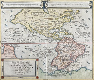 Munster, pub. 1598 - Map of the Americas
