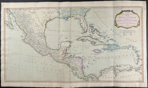 Laurie & Whittle - Map of the West Indies [The West-India Islands]