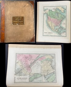 Bradford's Illustrated Atlas - Volume with 39 Maps