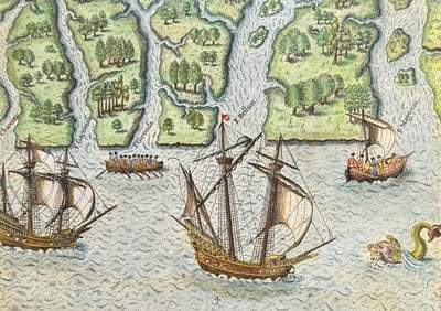 De Bry - Florida - Six other river discovered by the French