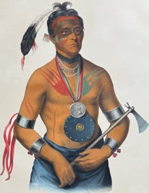 McKenney & Hall, Folio - Hoo-Wan-Ne-Ka, A Winnebago Chief
