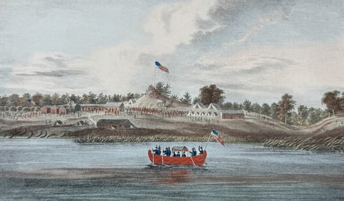 Lewis - A View of the Butte des Morts Treaty Ground with the arrival of the Commissioners Gov. Lewis