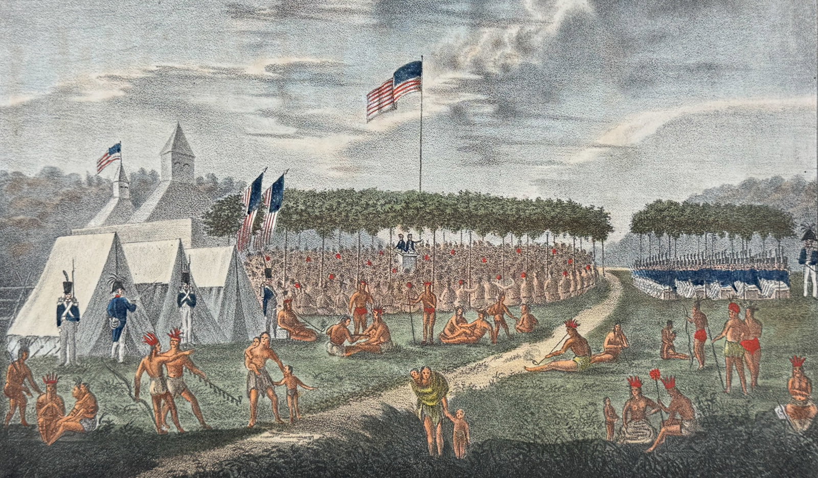 Lewis - View of the Great Treaty held at Prarie du Chien, September 1825 (1 of 2)