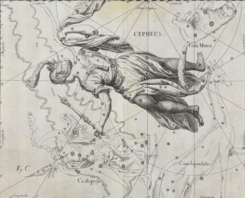 Hevelius - Constellation Chart: Cepheus