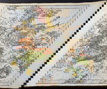 Kohler - Celestial Chart (Cetus, Pegasus, Andromeda, Aquarius): This engraving is from Johann David Kohler's Bequemer Schul- und Reisenatlas aller zu Erlernung der alten, mittlern und neuen Geographie dienlichen Universal- und Particular-Charten or School and Trav