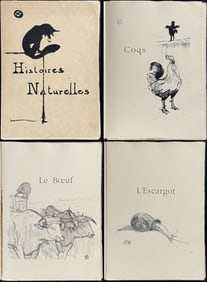 Renard & Toulouse-Lautrec's Histoires naturelles - Book with 22 Original Lithographs (Rare, 1 of 100