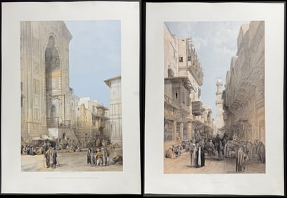 David Roberts - Pair of Lithographs of Mosques