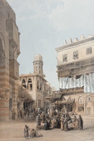 David Roberts - Bazaar of the Coppersmiths, Cairo