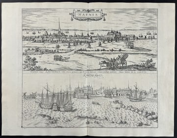 Braun & Hogenberg, pub. 1575 - Views of Copenhagen, Denmark