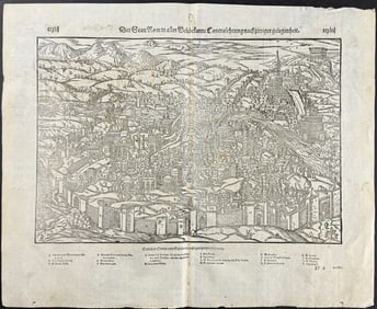 Munster, pub. 1598 - View of Rome, Italy