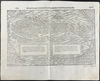 Munster, pub. 1598 - View of Venice, Italy