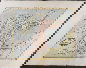 Halma's Ptolemy, pub. 1698 - Map of England & Ireland