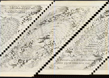 Kircher, pub. 1641 - 8 Engravings of Magnetism Charts or Diagrams: This scientific engraving is from Athanasius Kircher's Magnes Sive De Arte Magnetica Opus Tripartitum. This is from first edition published in Rome in 1641 by L. Grignani for H. Scheus. The work was a