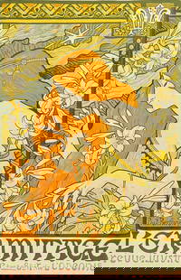 Maitres Affiches by Berthon - L'Ermitage: This first edition, folio lithograph after a poster is from Les Maitres de l'Affiche. The work was published by Imprimerie Chaix under the direction of Jules Cheret in Paris between 1896 and 1900. The