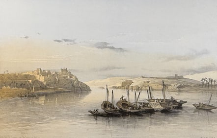 David Roberts - General View of Esouan and the Island of Elephantine