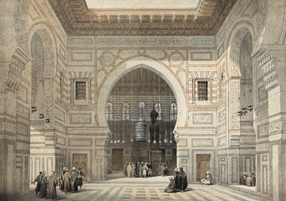 David Roberts - Interior of the Moque of the Sultan El Ghoree
