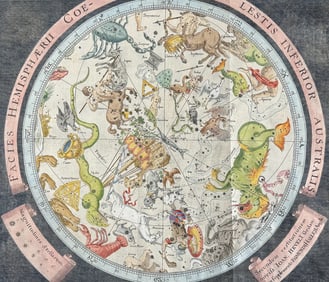 Zahn - Southern Sky - Celestial Map [Facies Hemisphaerii Coelestis Inferior Australis]